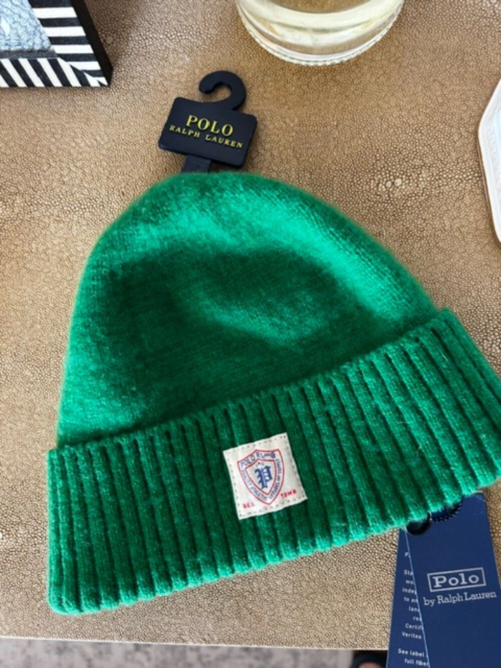Polo Ralph Lauren Brushed Wool Knit Beanie Hat NWT - Picture 3 of 3